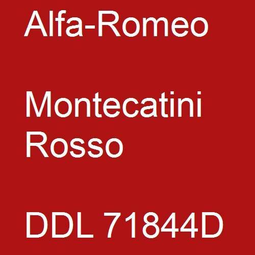 Alfa-Romeo, Montecatini Rosso, DDL 71844D.